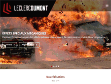 Tablet Screenshot of leclercdumont.com